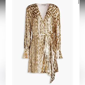 SIMKHAI Camryn Mini Dress in Gold Sz. 0